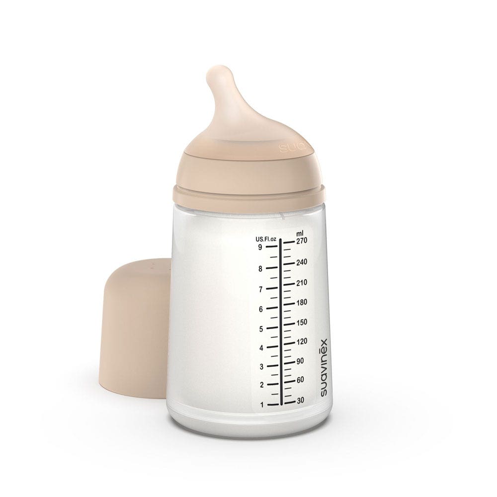 Suavinex Zero Zero Biberón anticólicos flujo medio 270 ml