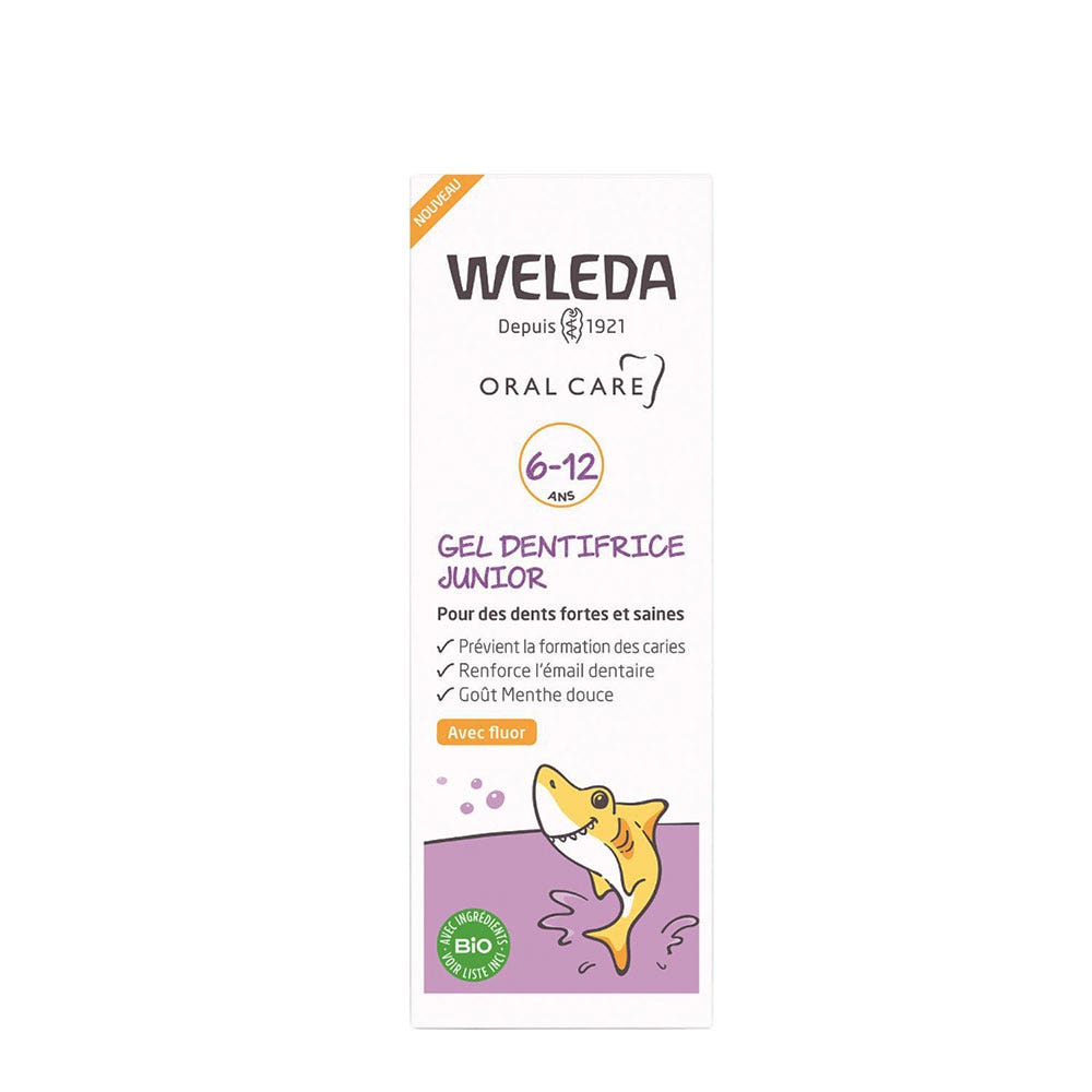 Weleda Gel dentífrico junior 6-12 años con flúor 50 ml