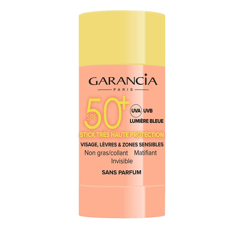 Garancia Stick protección solar muy alta SPF50+ rostro, labios y zonas sensibles 15 ml