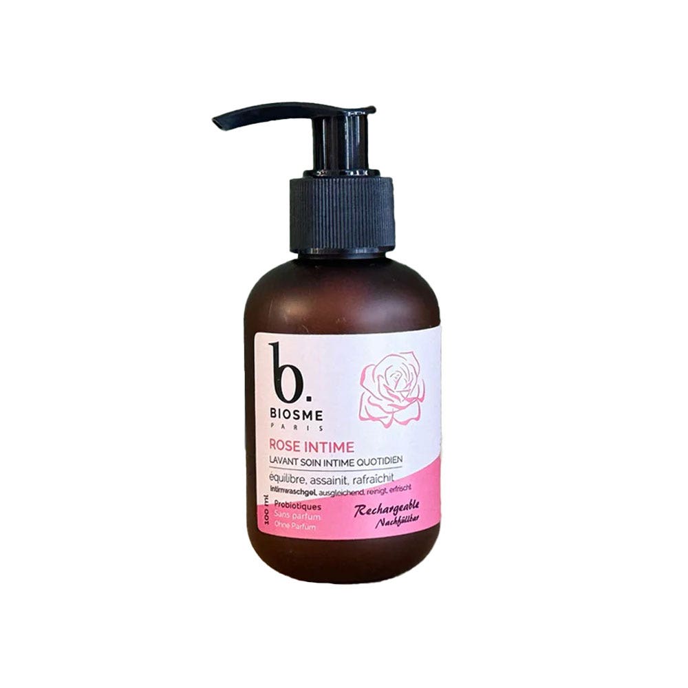 Biosme Gel limpiador íntimo de Rosa ecológica 100 ml