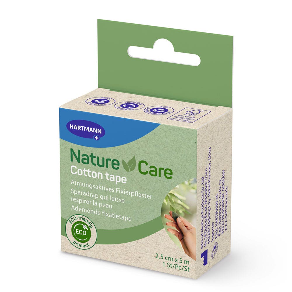 Hartmann Nature care Esparadrapo 100% algodón 2.5cm x 5cm