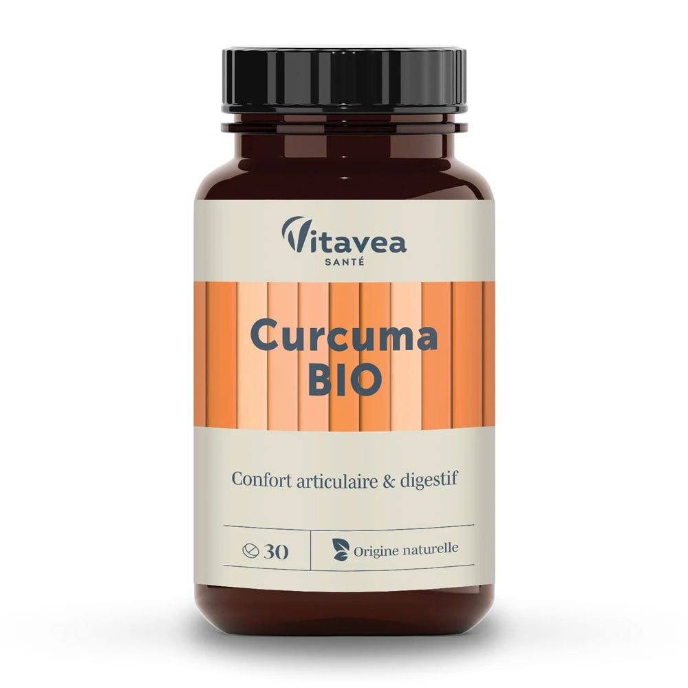 Vitavea Santé Nutri'sentiels Cúrcuma bio confort articular y digestivo 30 comprimidos