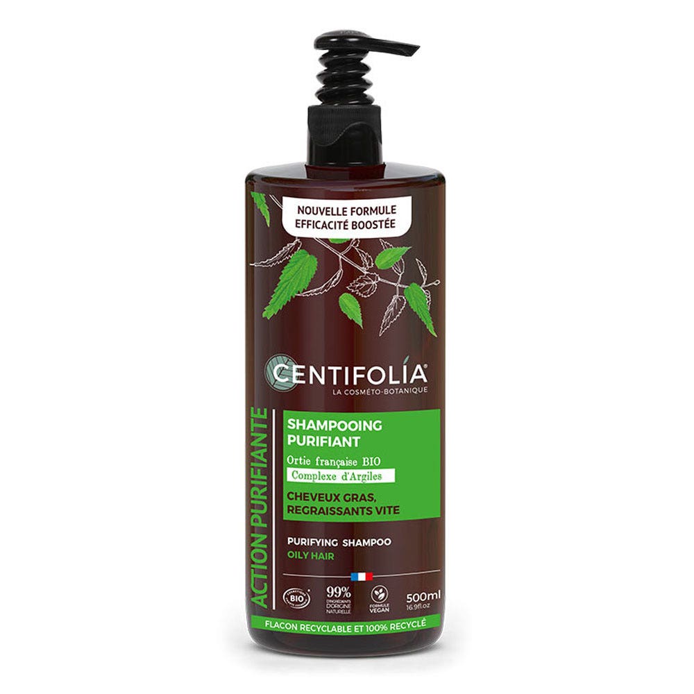 Centifolia Champú Champú purificante ortiga bio cabello que se engrosa rápidamente 500 ml