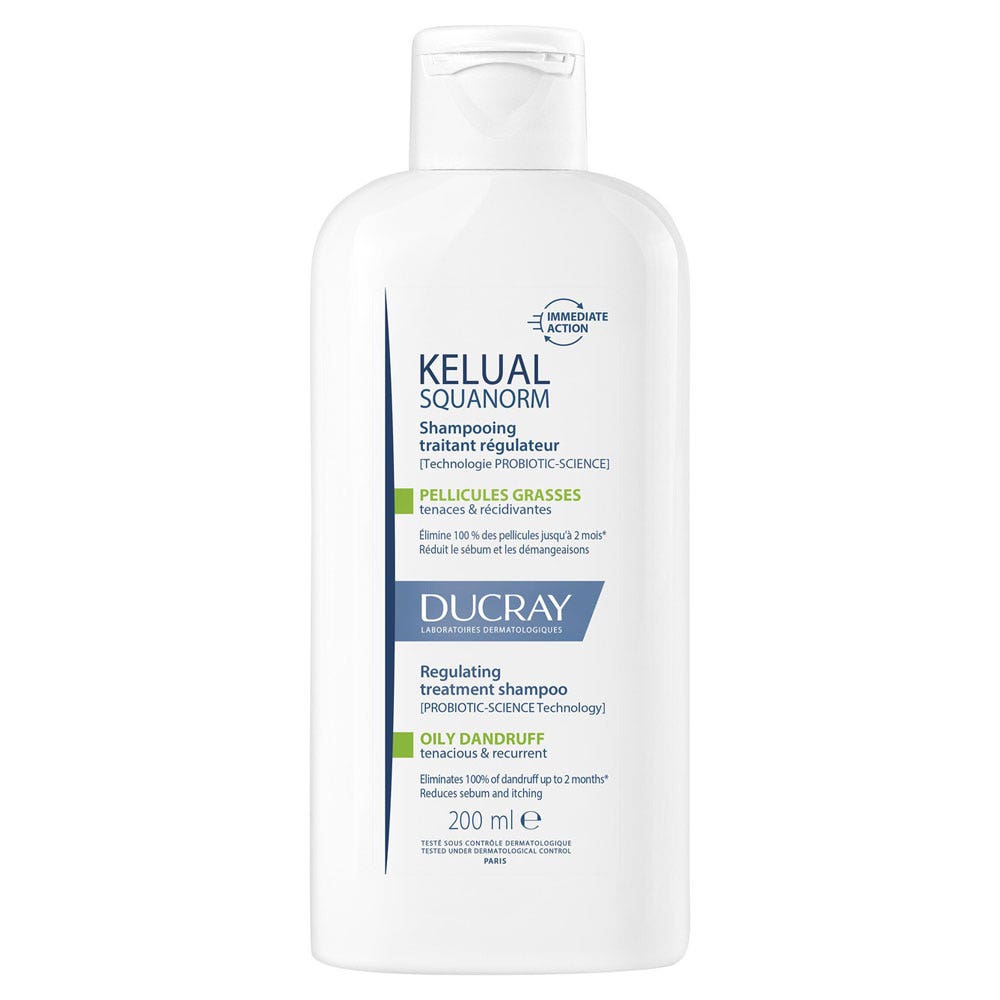 Ducray Kelual Squanorm Champú regulador tratante caspa grasa 200 ml