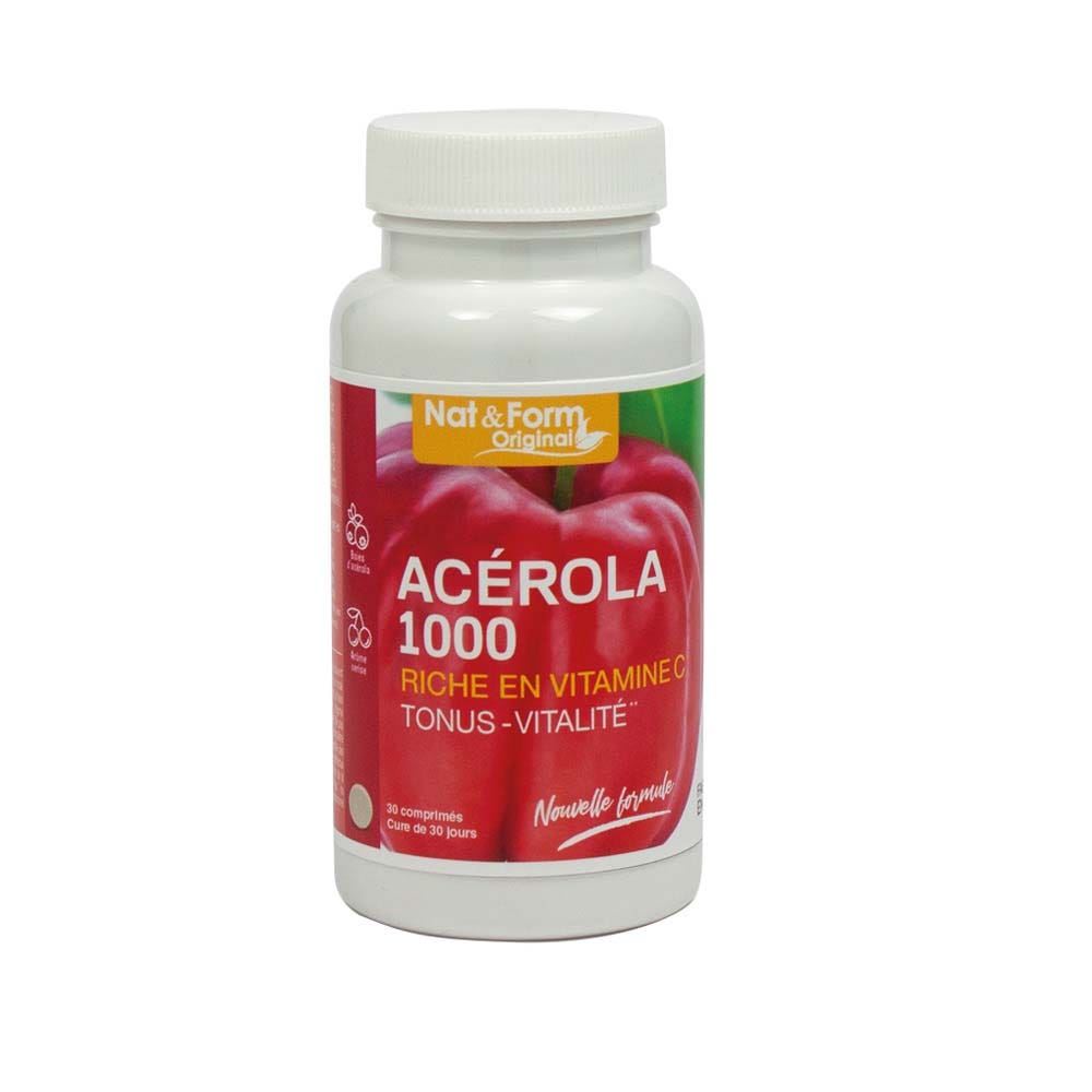 Nat&Form Acerola 1000 Bio 30 Comprimidos