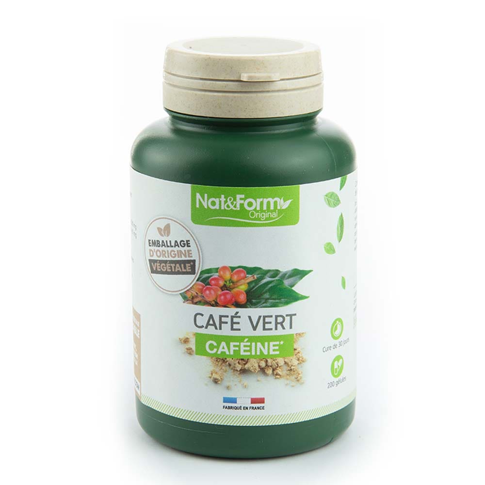 Nat&Form Cafe Vert Bio 200 Cápsulas Cafeína Nat&amp;Form