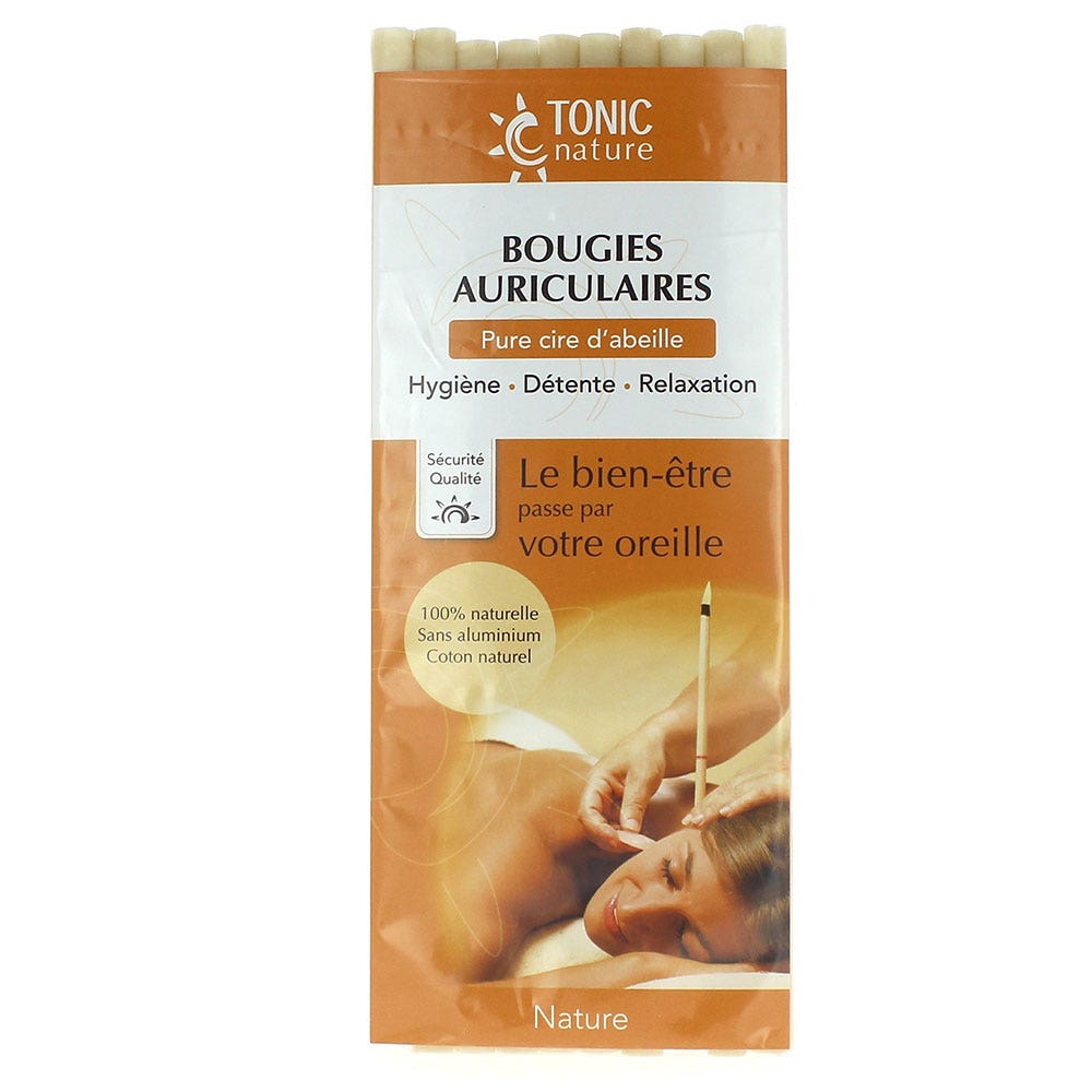Tonic Nature Velas de oreja 10 piezas x10