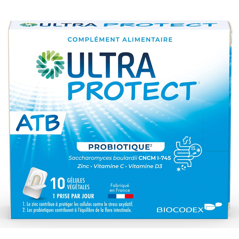 Biocodex Ultra Protect ATB probiótico 10 cápsulas
