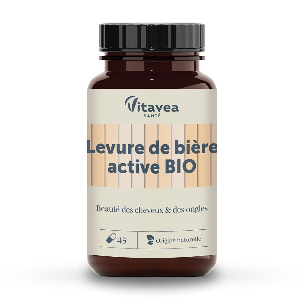Vitavea Santé Nutri'sentiels Levadura de cerveza ecológica Cabello y uñas 45 cápsulas