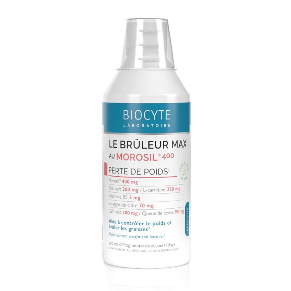 Biocyte Adelgazante Quemagrasas max con Morosil favorece la pérdida de peso 500 ml