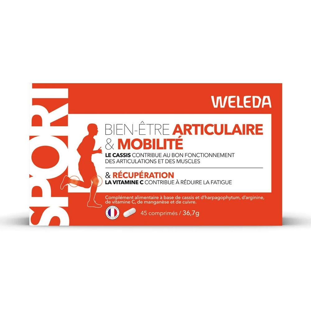 Weleda Sport Bienestar articular movilidad y recuperación 45 comprimidos