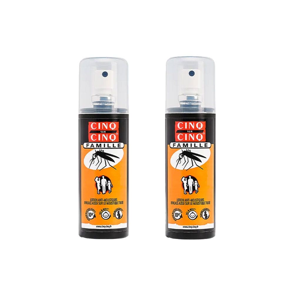 Cinq Sur Cinq Spray familiar antimosquitos 2 x 100 ml