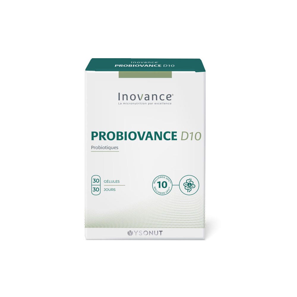 Inovance Probiovance Flora intestinal D10 30 cápsulas