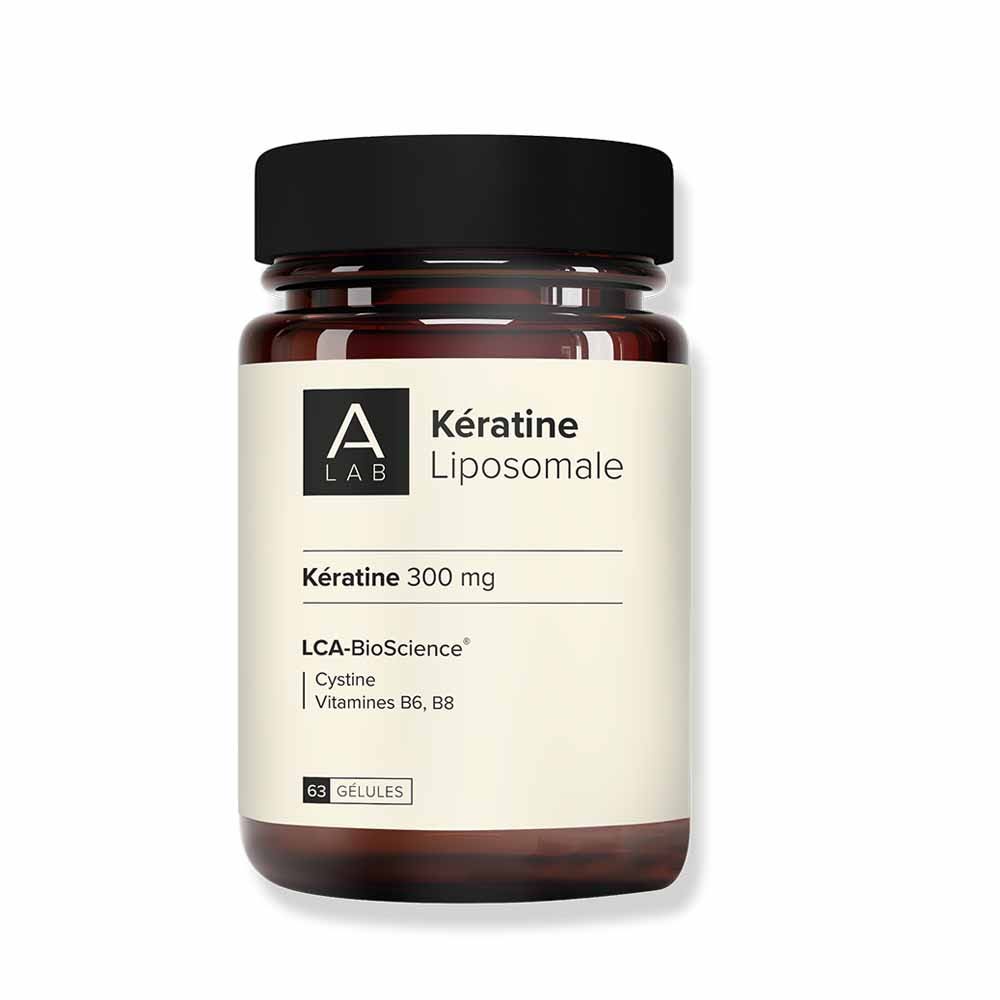 A-LAB Queratina liposomal 300 mg Belleza del cabello Uñas fortificadas 63 cápsulas