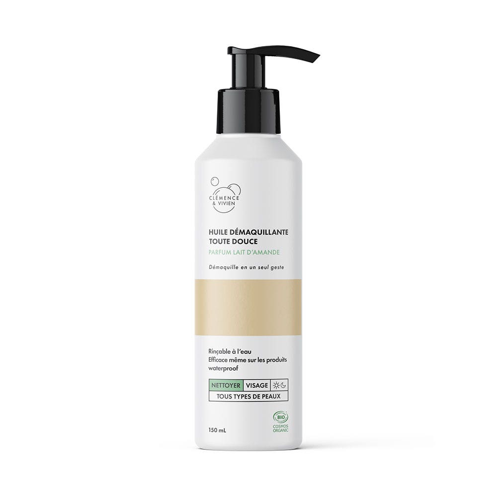 Clemence&Vivien Aceite desmaquillante suave aroma leche de almendra 150 ml