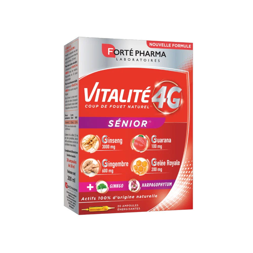 Forté Pharma Vitalité 4G Vitalite Senior 20 ampollas 4g
