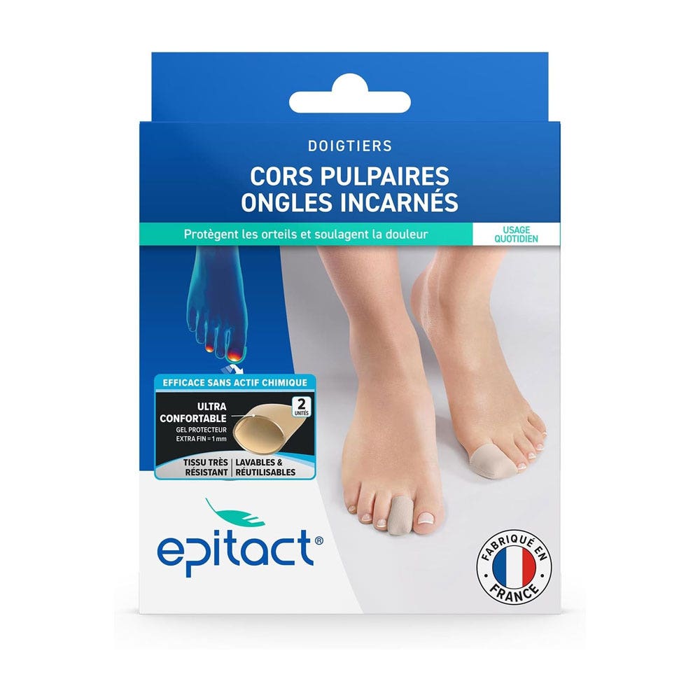 Epitact Dedales de silicona para callos y uñas encarnadas 2 x