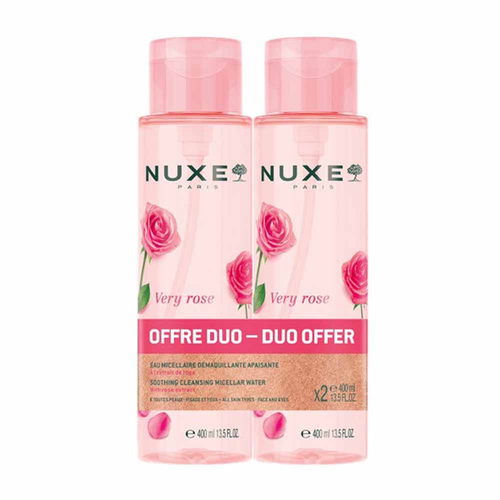 Nuxe Very rose Agua micelar calmante 3 en 1 2 x 400 ml