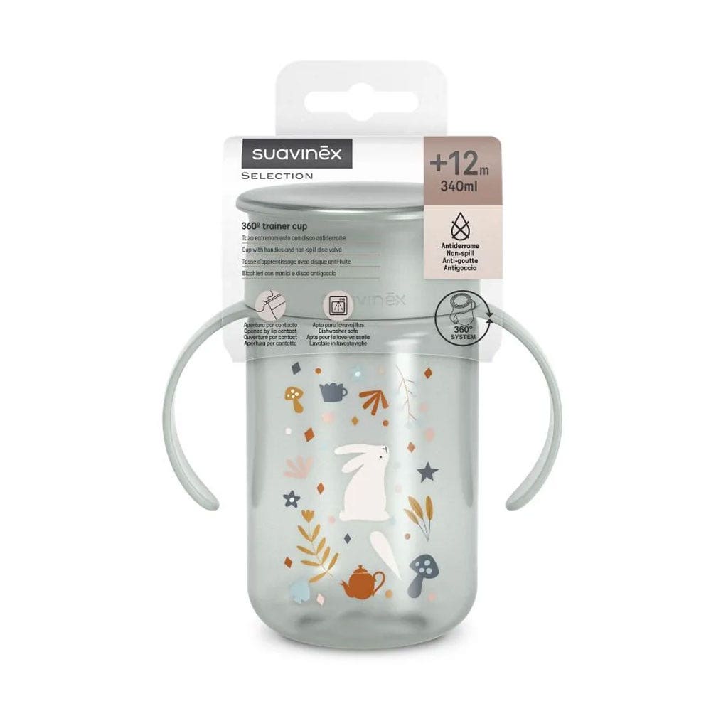 Suavinex Wonderland Taza de aprendizaje 360° con disco antigoteo 340 ml