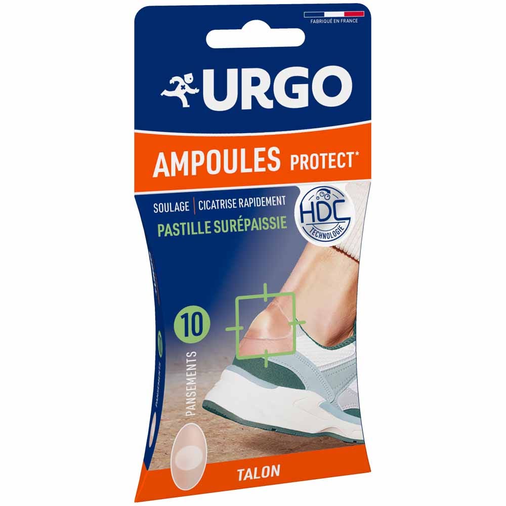 Urgo Ampollas Protect Comprimidos espesados Talón 10 Aderezos