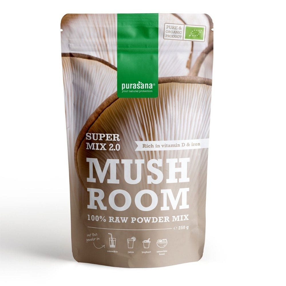 Purasana Polvo mezcla de hongos 250 g