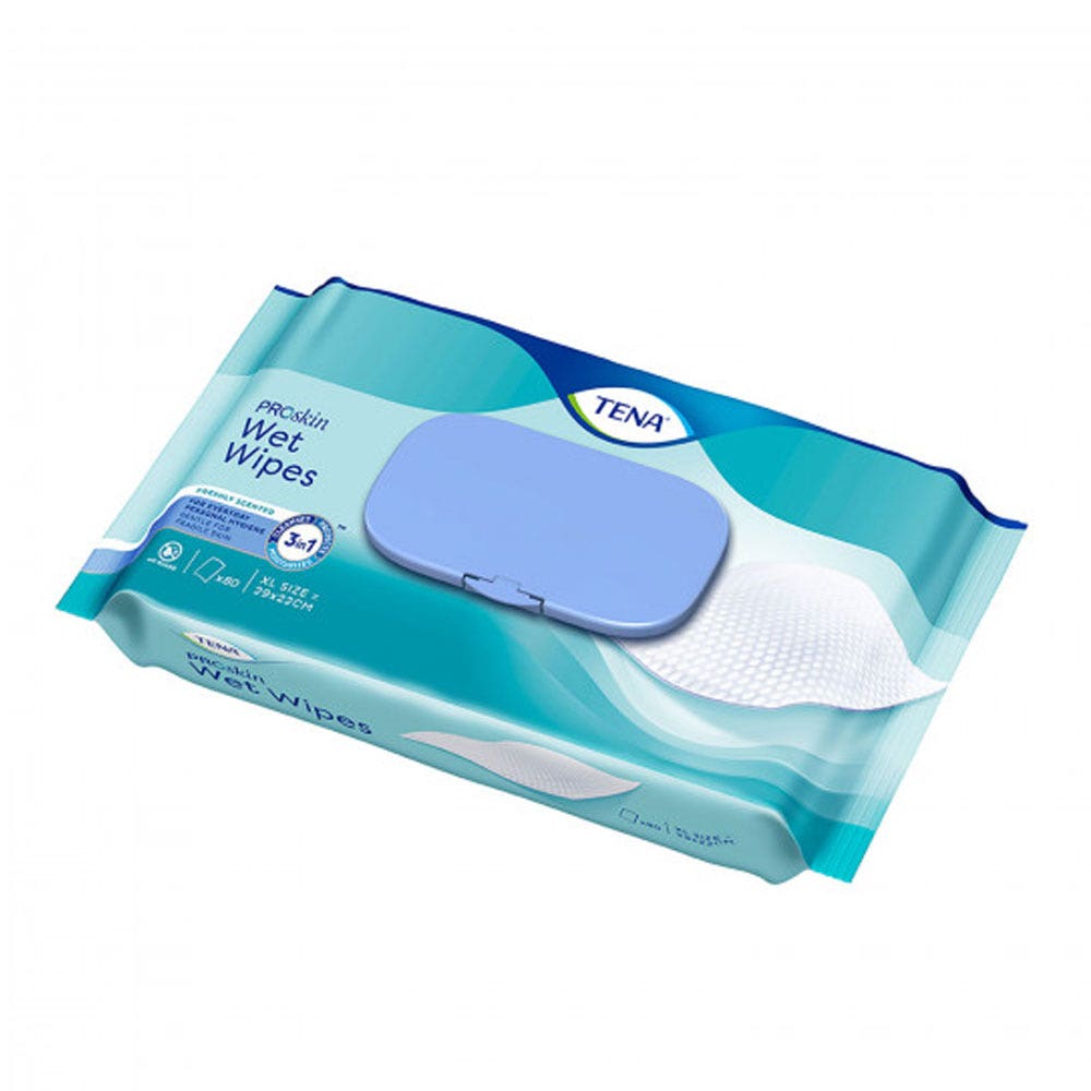 Tena Proskin Toallitas 3 en 1 Wet Wipe x48