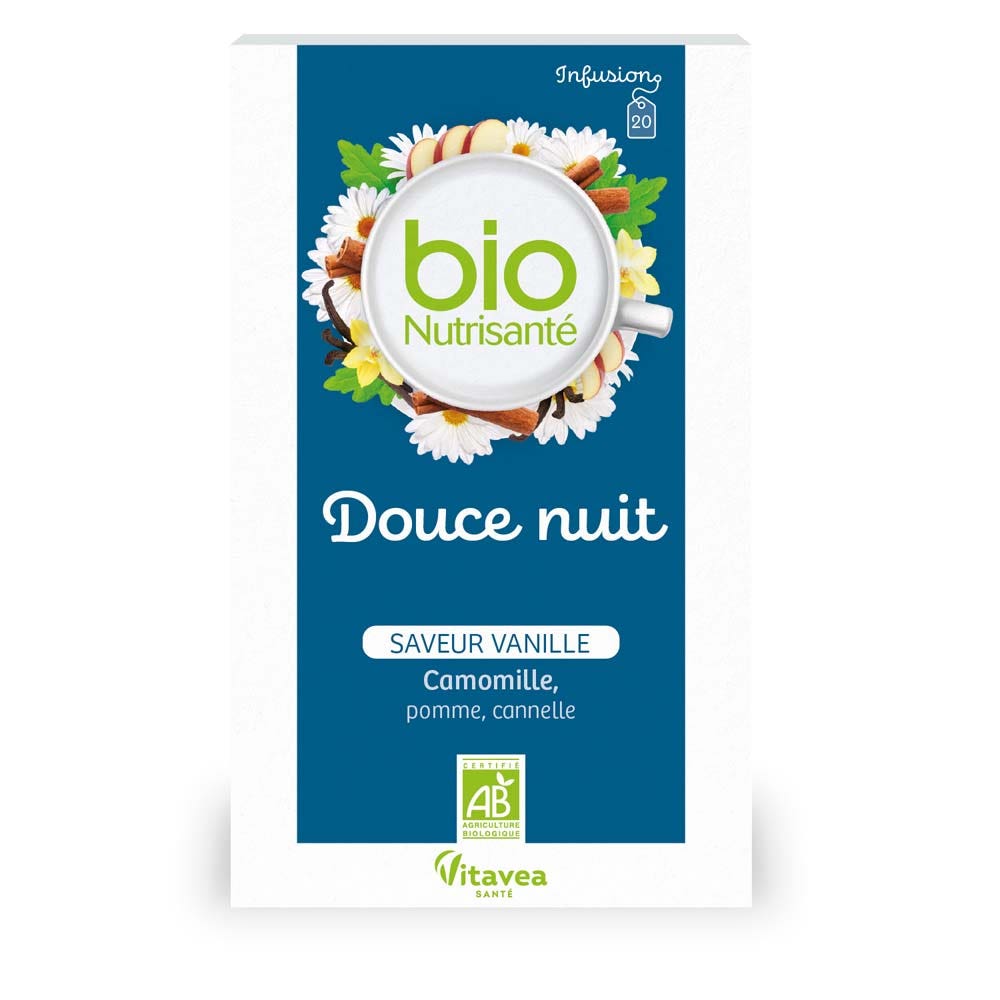 Vitavea Santé BioNutrisanté Infusión bio noche serena sabor vainilla 20 sobres
