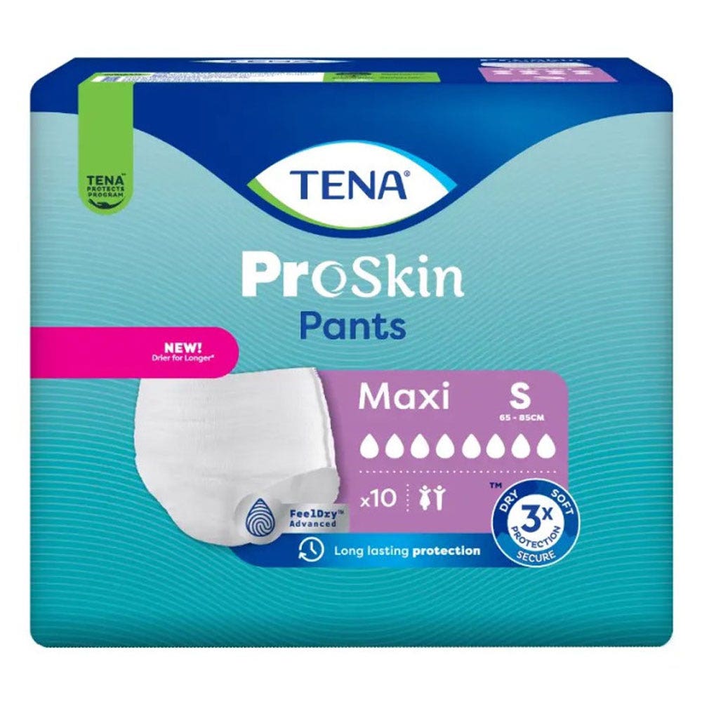 Tena Proskin Maxi Pants Braguitas Absorbentes Talla S 65-85cm x10