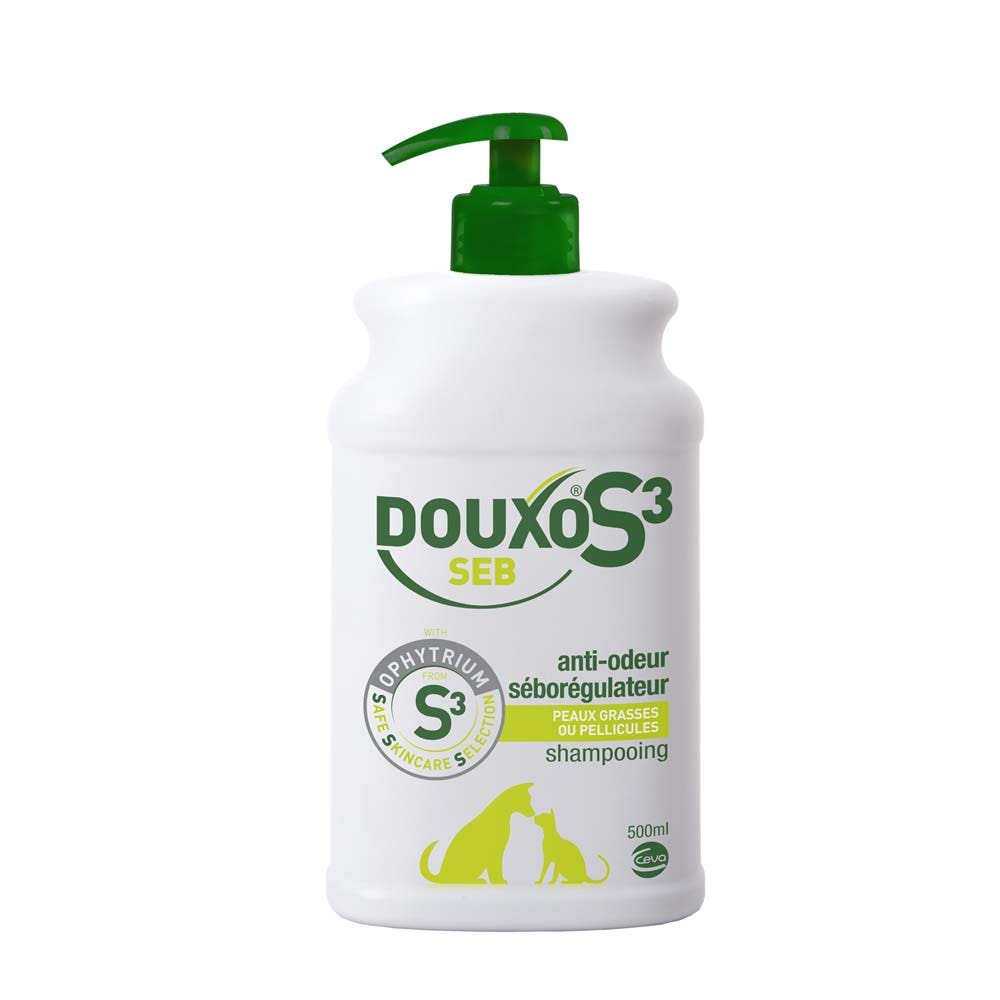 Douxo S3 Seb champú antiolor y seborregulador piel grasa o con caspa 500 ml