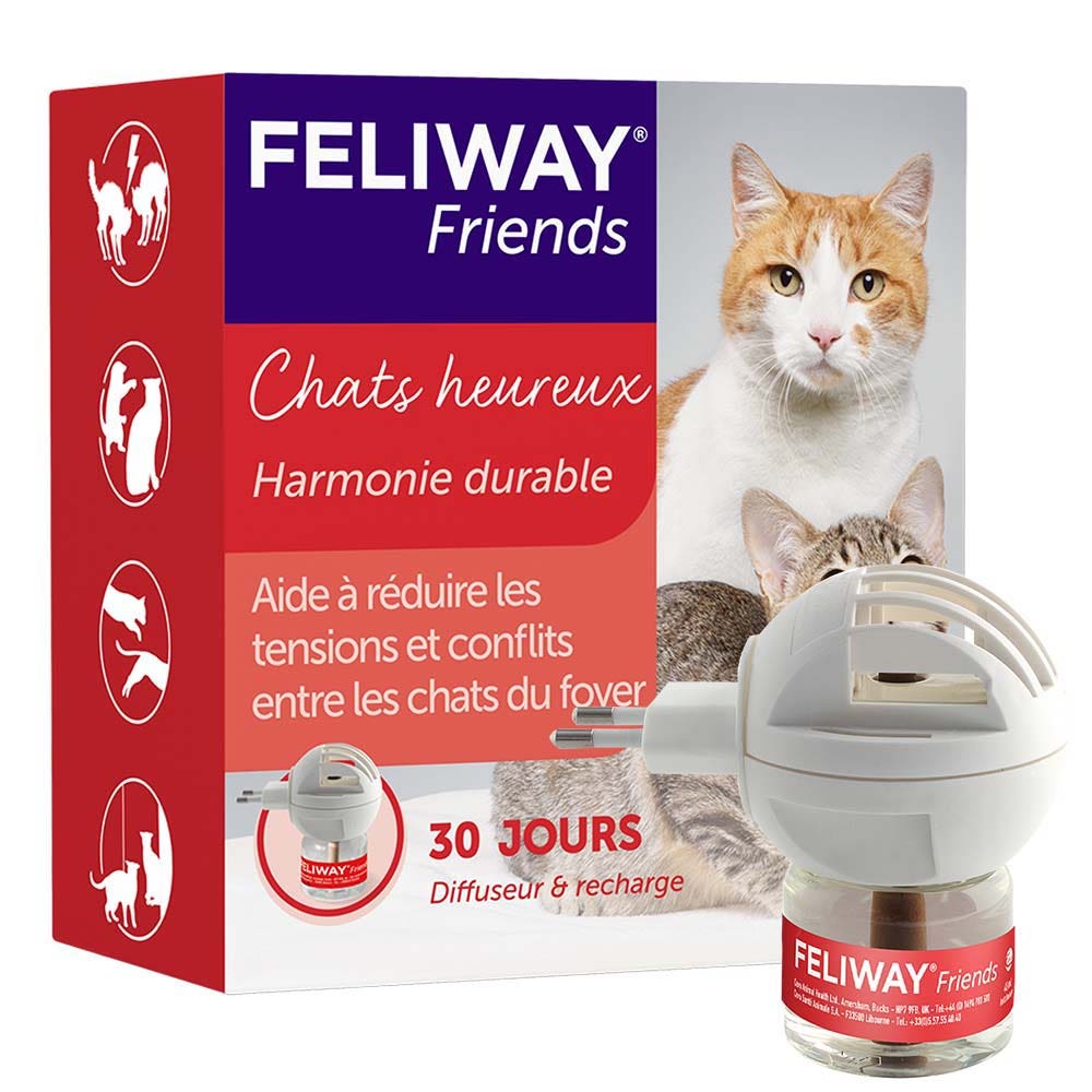 Feliway Friends Diffuseur gestión de conflictos para gatos Recarga de 48 ml incluida