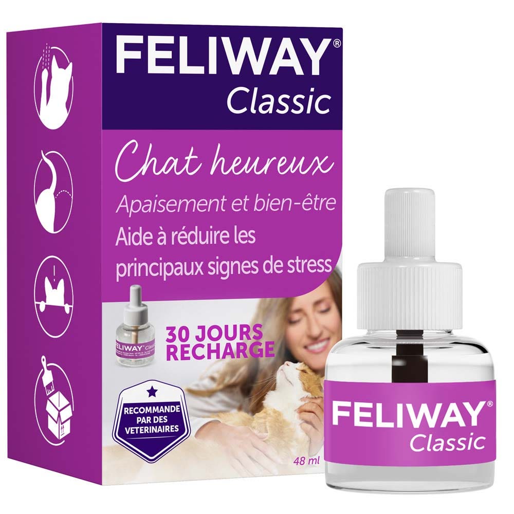 Feliway Classic Recarga para difusor antiestrés chat 48 ml
