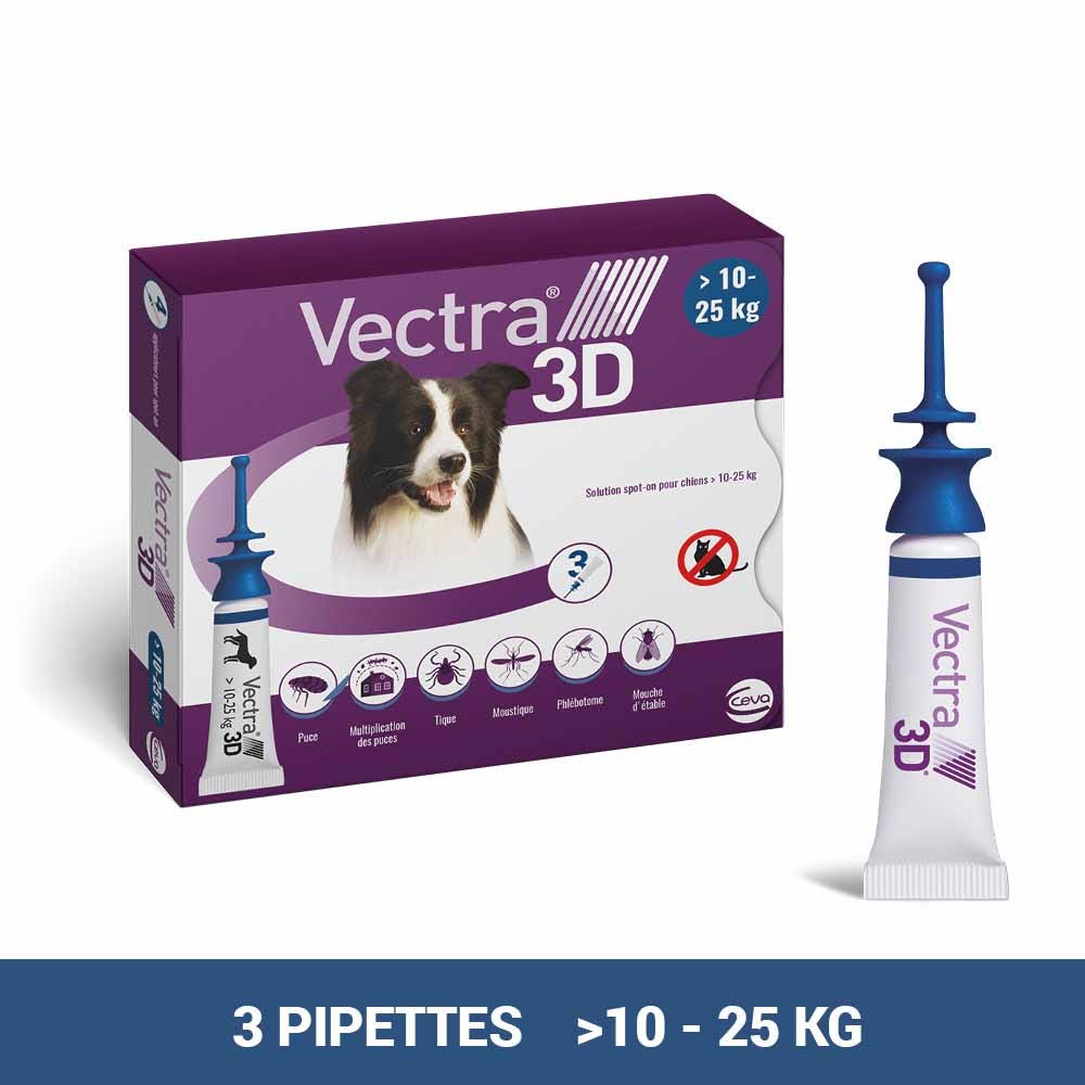 Vectra Solución Spot-on para perros &gt;10-25kg 3 pipetas