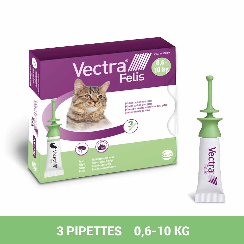 Vectra Solución puntual para gatos 3 pipetas