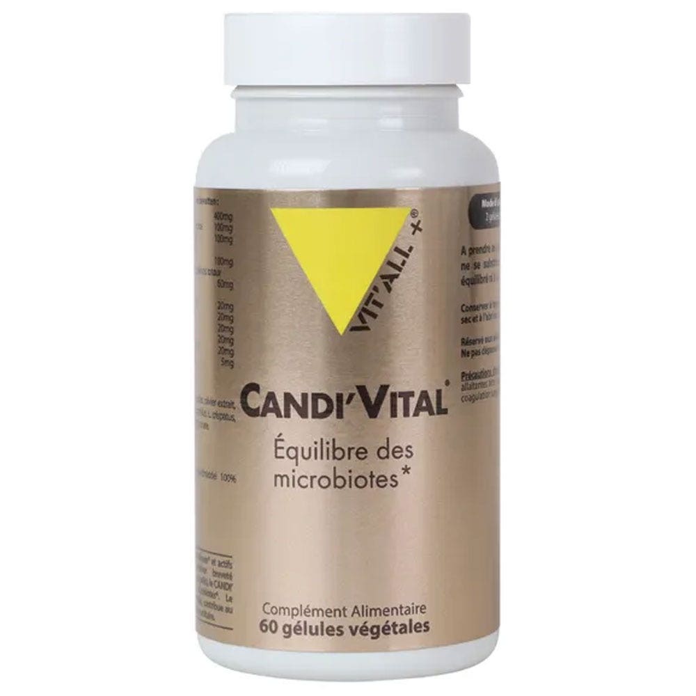 Vit'All+ Candi'Vital Equilibrio de la microbiota 60 cápsulas