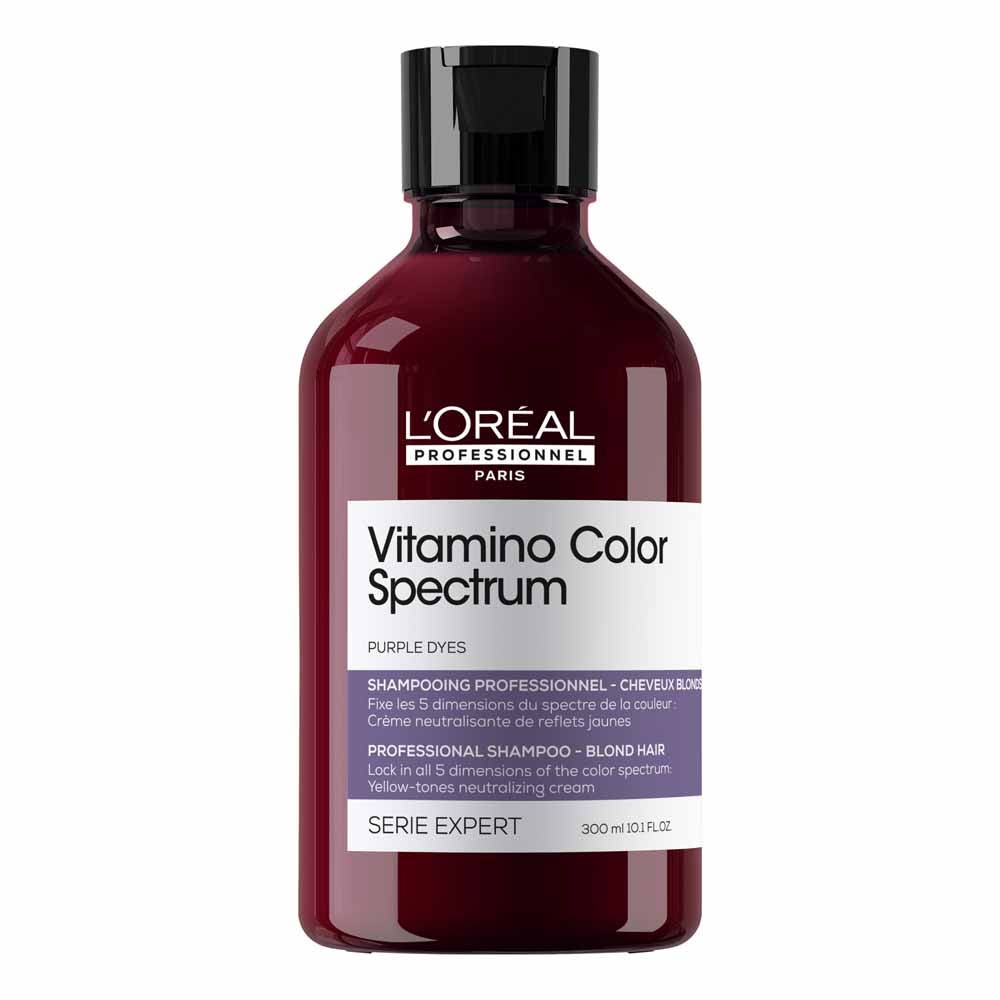 L'Oréal Professionnel Vitamino Color Spectrum Champú neutralizador de reflejos amarillos para cabellos rubios 300 ml