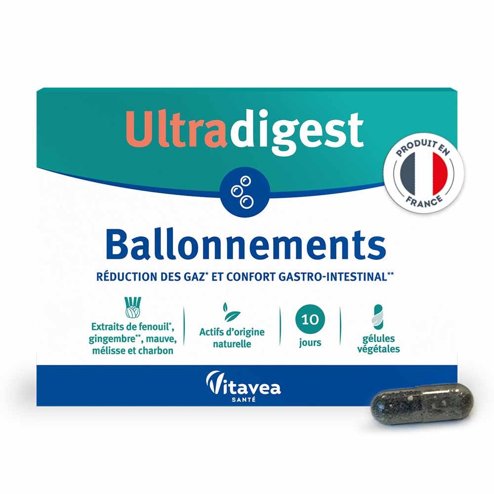 Vitavea Santé Ultradigest Distensión abdominal 30 cápsulas