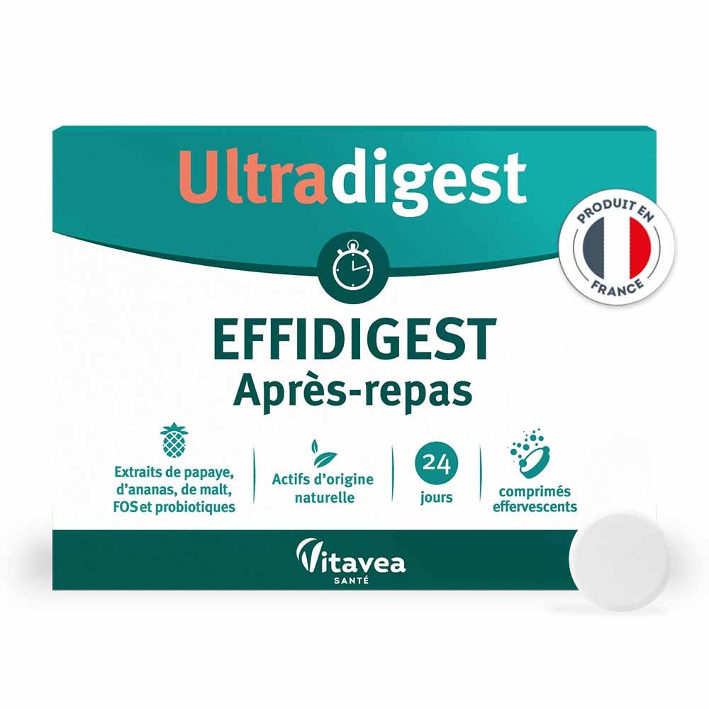 Vitavea Santé Effidigest después de comer 24 comprimidos efervescentes