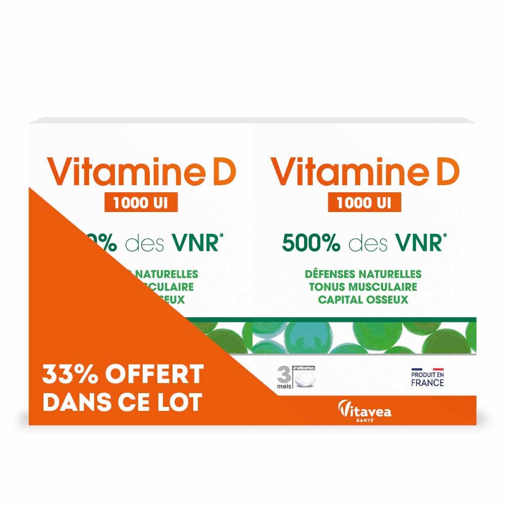 Vitavea Santé Vitamina D 500% VNR 2 x 90 comprimidos