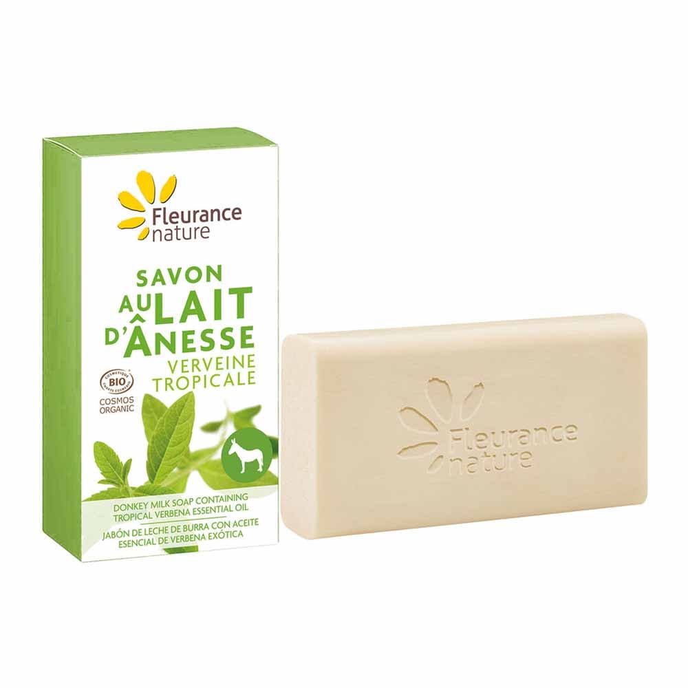 Fleurance Nature Jabón de leche de burra con verbena bio 100 ml