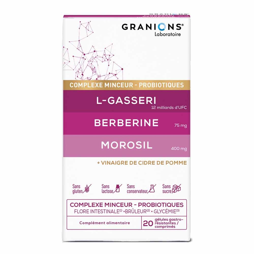 Granions Complejo adelgazante probióticos 20 comprimidos + 20 cápsulas