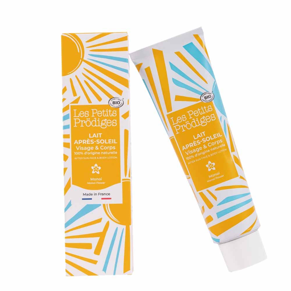 Les petits prodiges Leche para después del sol Bio Perfume facial y corporal Monoi 100 ml