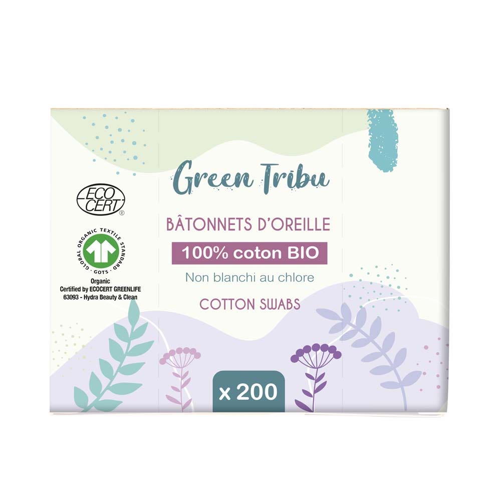 Green Tribu Bastoncillos para los oídos 2 x 200 ml