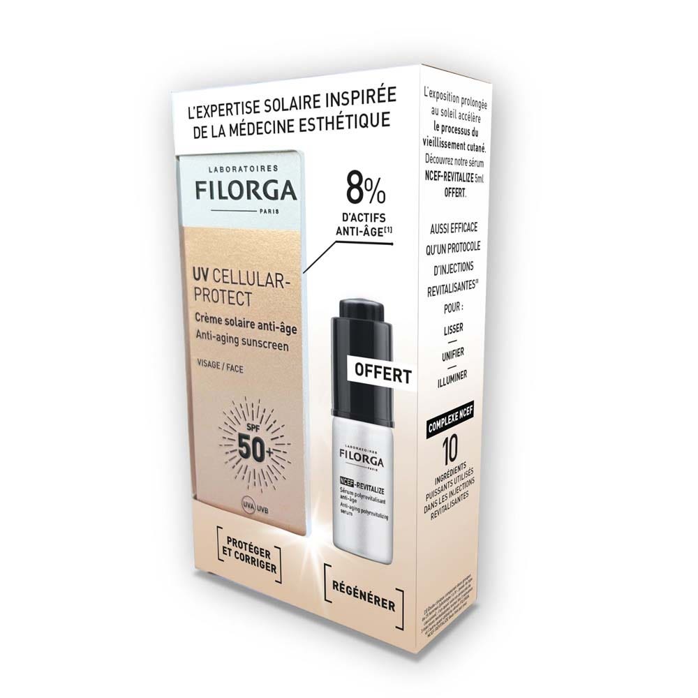 Filorga UV Cellular-Protect Crema solar antiedad SPF50+ con sérum antiedad de regalo