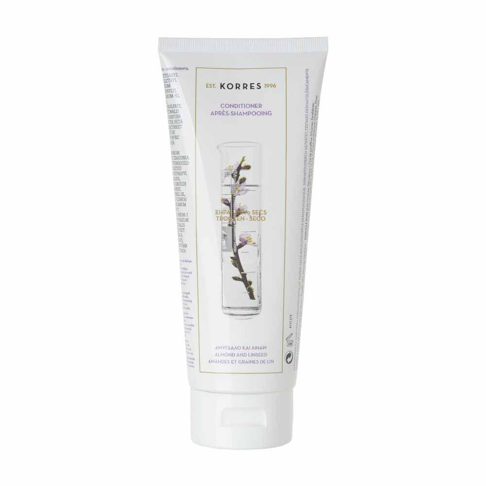 Korres Acondicionador nutritivo cabello seco y dañado con almendra y semillas de lino 200ml