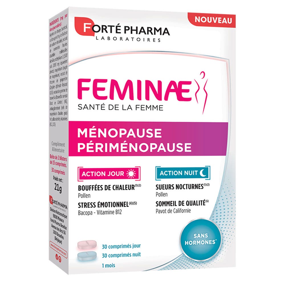 Forté Pharma Feminae Menopausia y perimenopausia sin hormonas 60 comprimidos