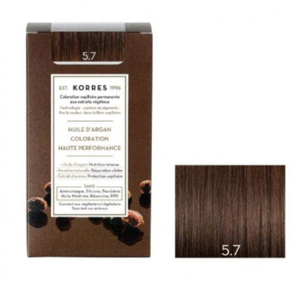 Korres Aceite de argán Coloracion Permanente Con Aceite De Argan 50ml 5.7 CASTAÑO CLARO MORENO