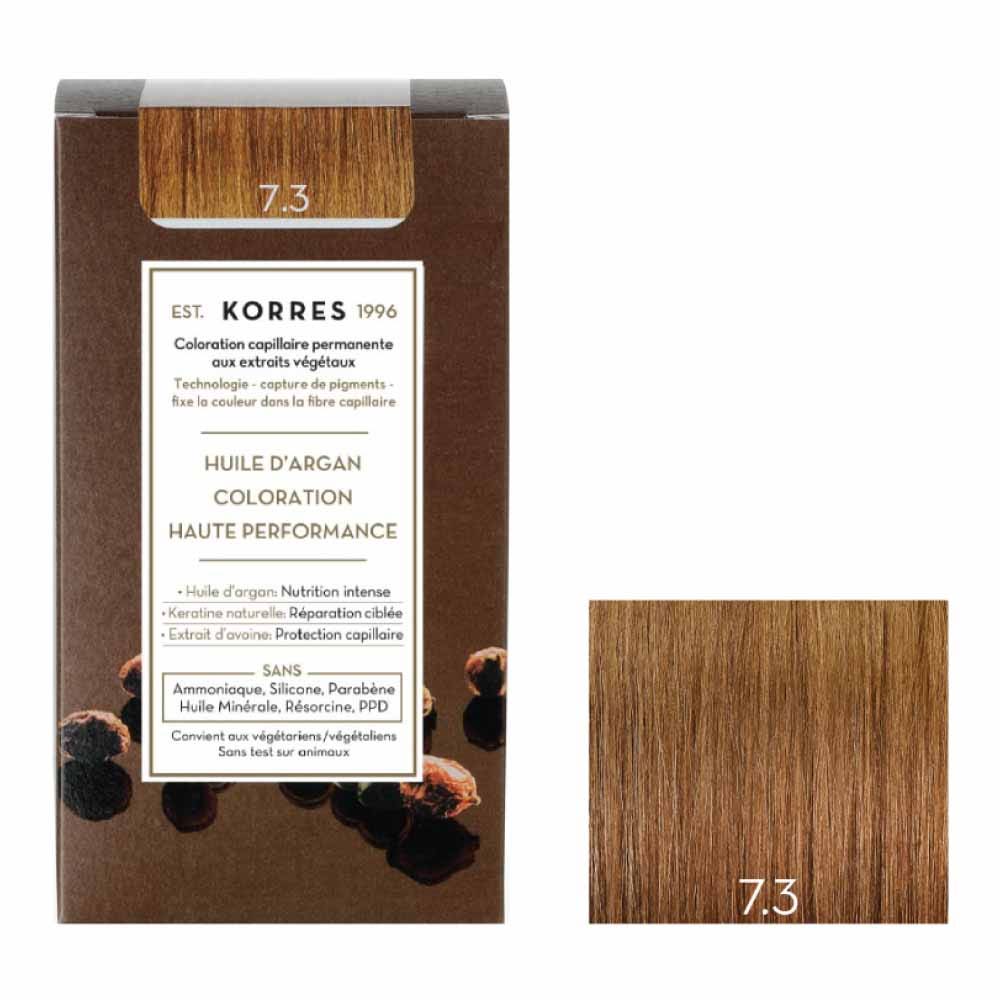Korres Aceite de argán Coloracion Permanente Con Aceite De Argan 50ml 7.3 RUBIO DORADO