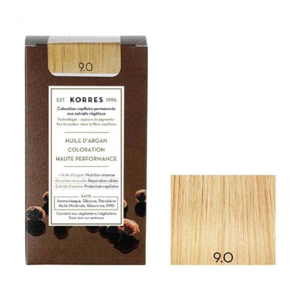 Korres Aceite de argán Coloracion Permanente Con Aceite De Argan 50ml 9.0 BLOND TRES CLAIR