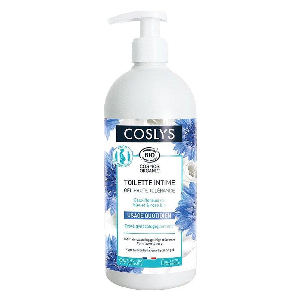 Coslys Higiene íntima Aguas florales de Aciano y Rosa BIO 450ml