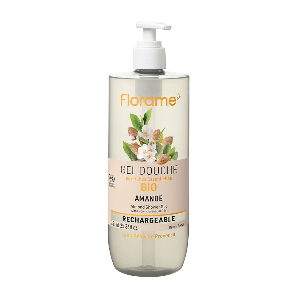 Florame Gel de ducha almendra bio recargable 750 ml